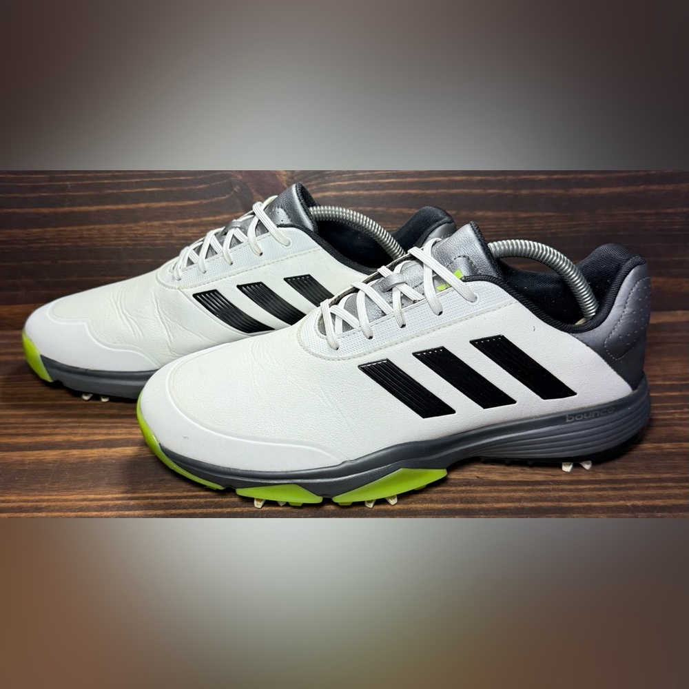 Adidas Adipower Bounce Men’s Size 9 Shoes Black Green White Golf Sneakers
